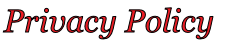Privacy Policy 