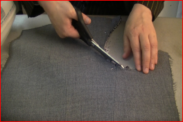 how-to-make-a-jacket - Cutting out the jacket front panels Cutting out the jacket front panels