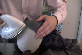 how-to-make-a-jacket - Pressing a jacket panel into shape Pressing a jacket panel into shape