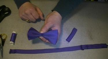 HOW TO MAKE A BOW TIE #learntosew.